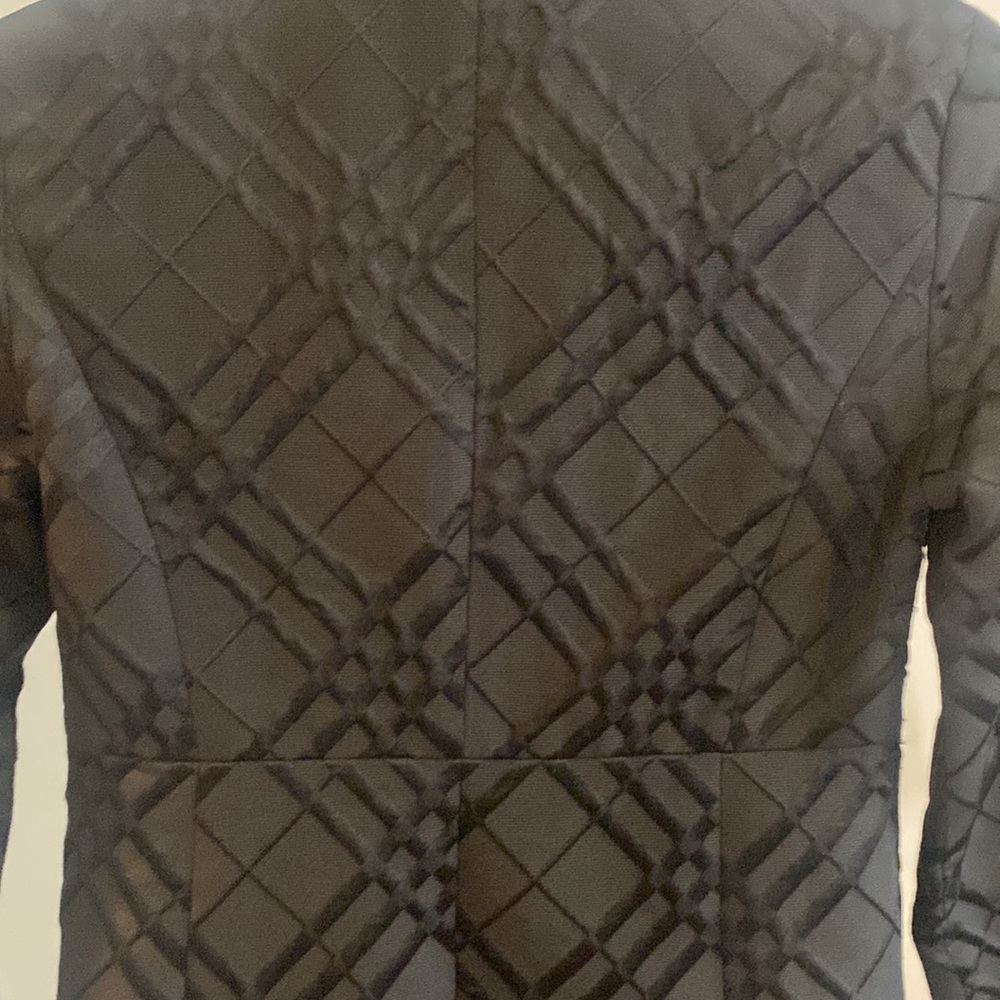 Anthropologie Tabitha Dusk Ruffles Textured Plaid Coat Size 4 - Picture 7 of 13